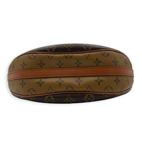 Loop Shoulder Bag Brown in Monogram Coated Canvas, Gold hardware