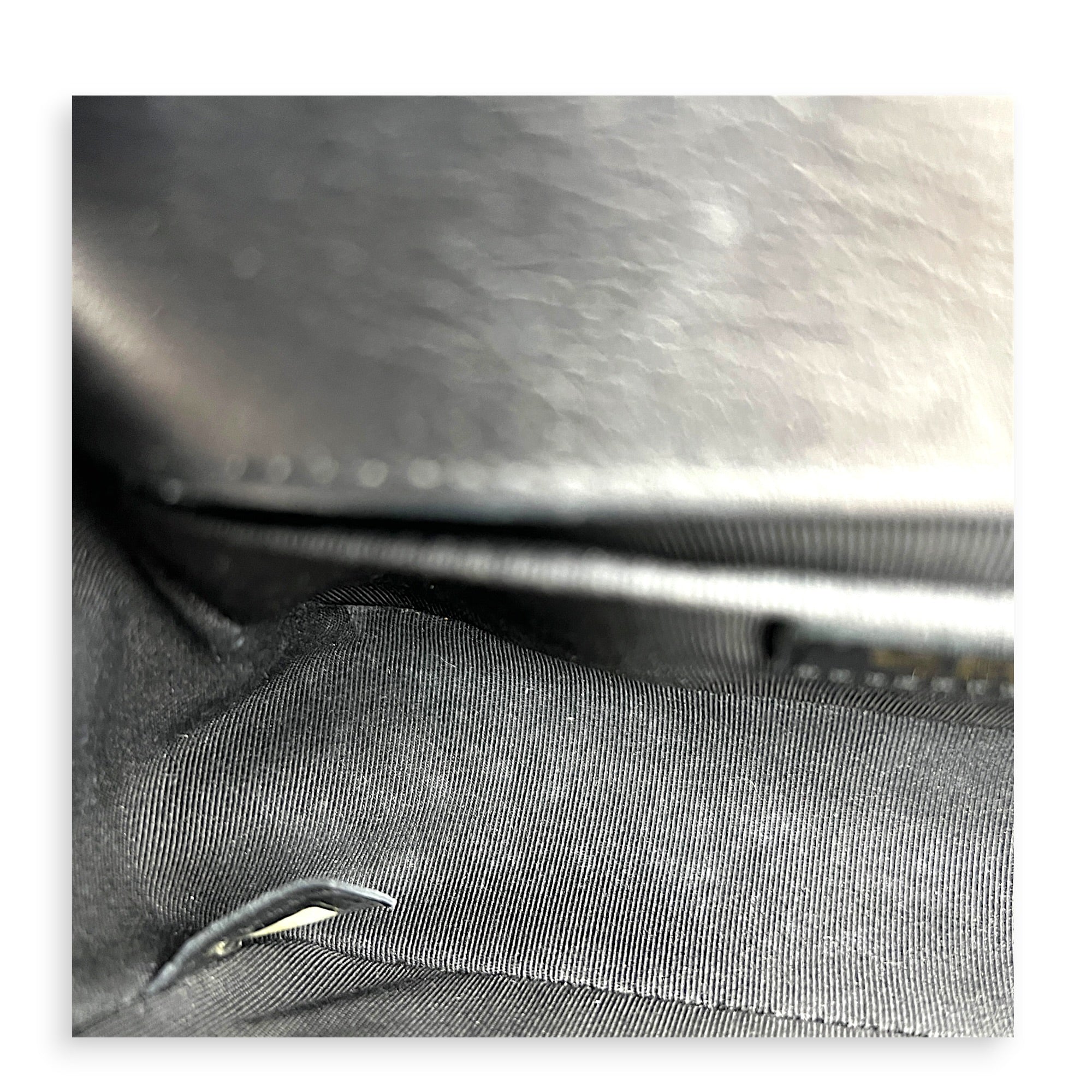 Boy Shoulder Bag Medium Black in Calfskin, Gold hardware