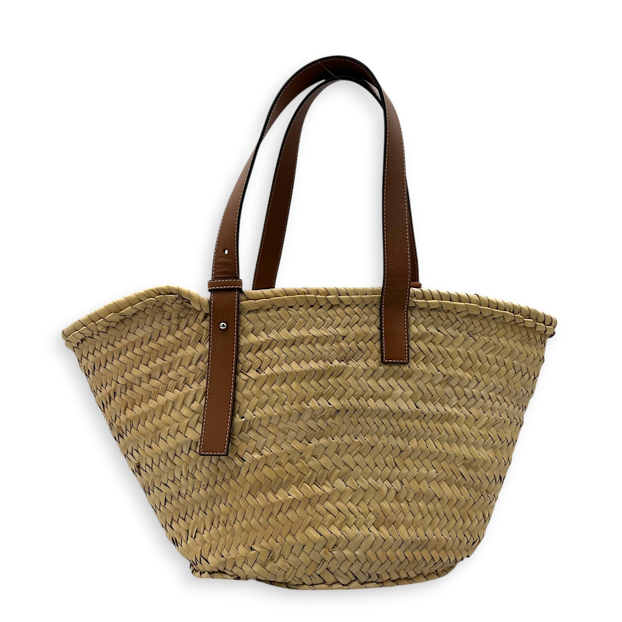 Anagram Basket Top Handle Bag in Others, Silver hardware