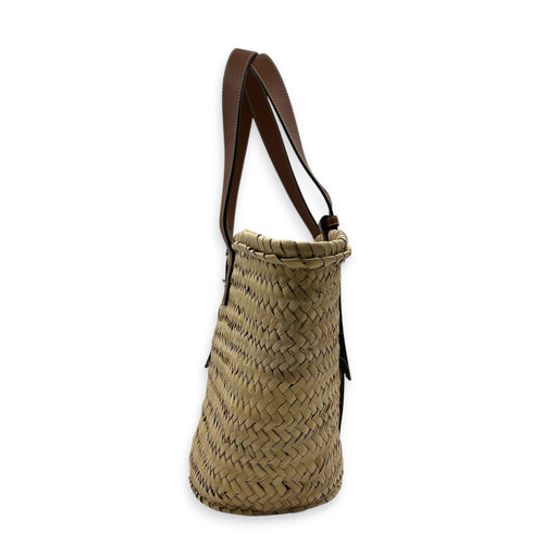 Anagram Basket Top Handle Bag in Others, Silver hardware