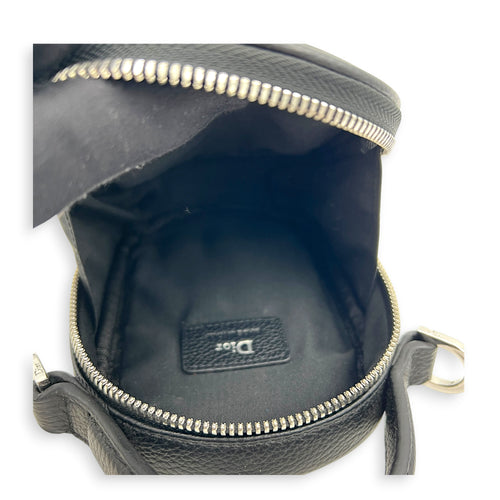 Atelier Crossbody Bag Black in Calfskin, Silver hardware