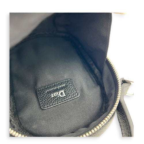 Atelier Crossbody Bag Black in Calfskin, Silver hardware