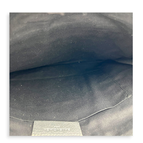 City Clutch Grey in Calfskin, Gold hardware