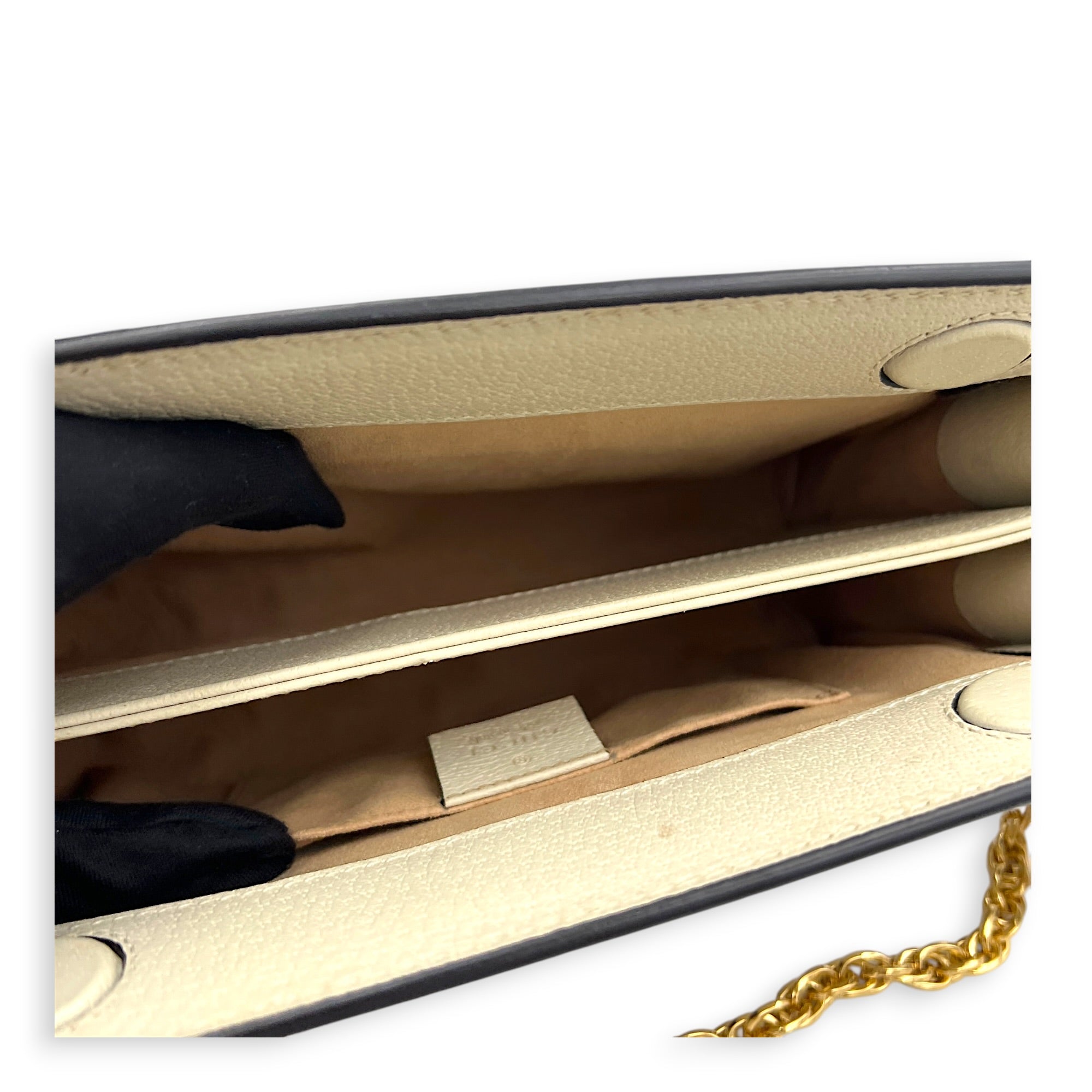 GG Ophidia Shoulder Bag in Calfskin, Gold hardware