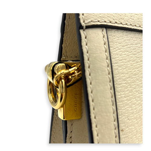 GG Ophidia Shoulder Bag in Calfskin, Gold hardware