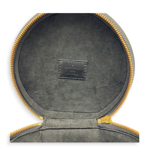 Cannes Bucket Bag Brown in Coated Canvas, Gold hardware