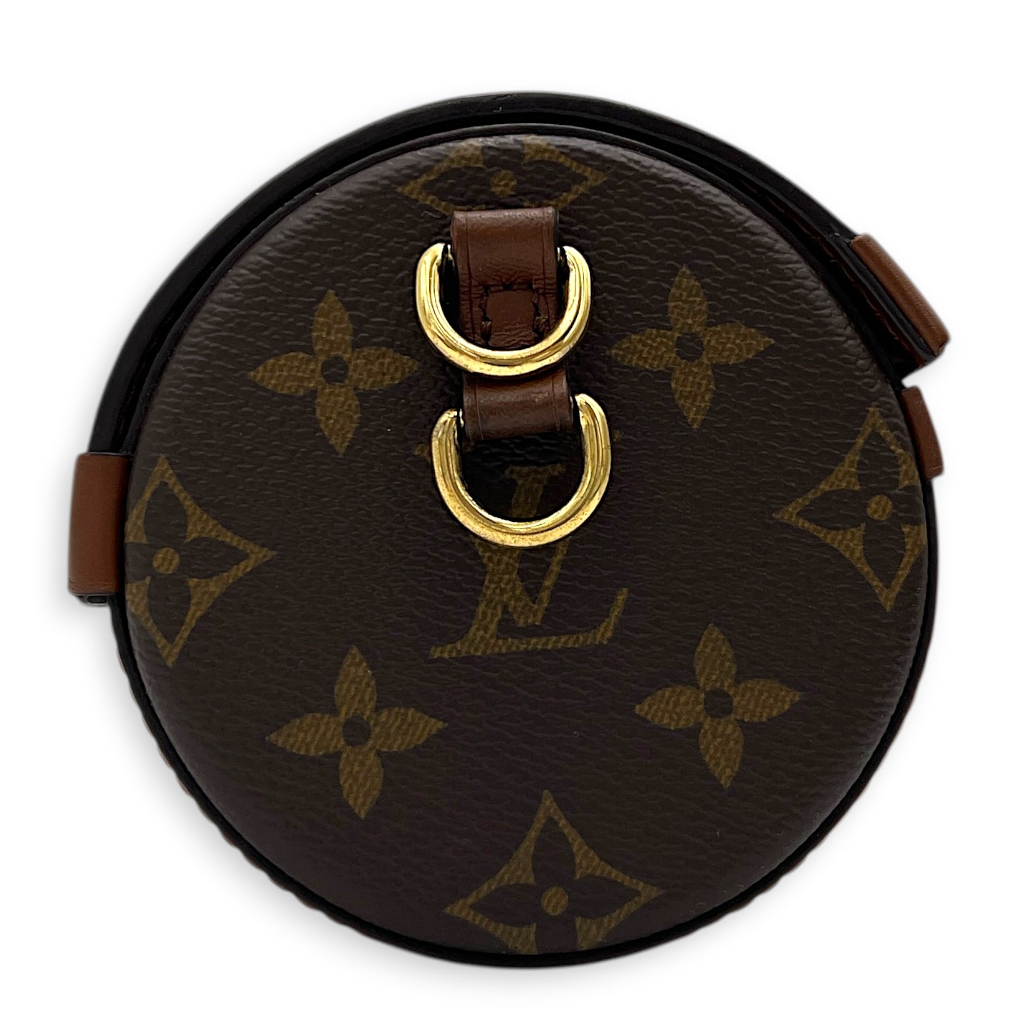 Papillon Trunk Shoulder Bag Brown in Monogram Coated Canvas, Gold hardware