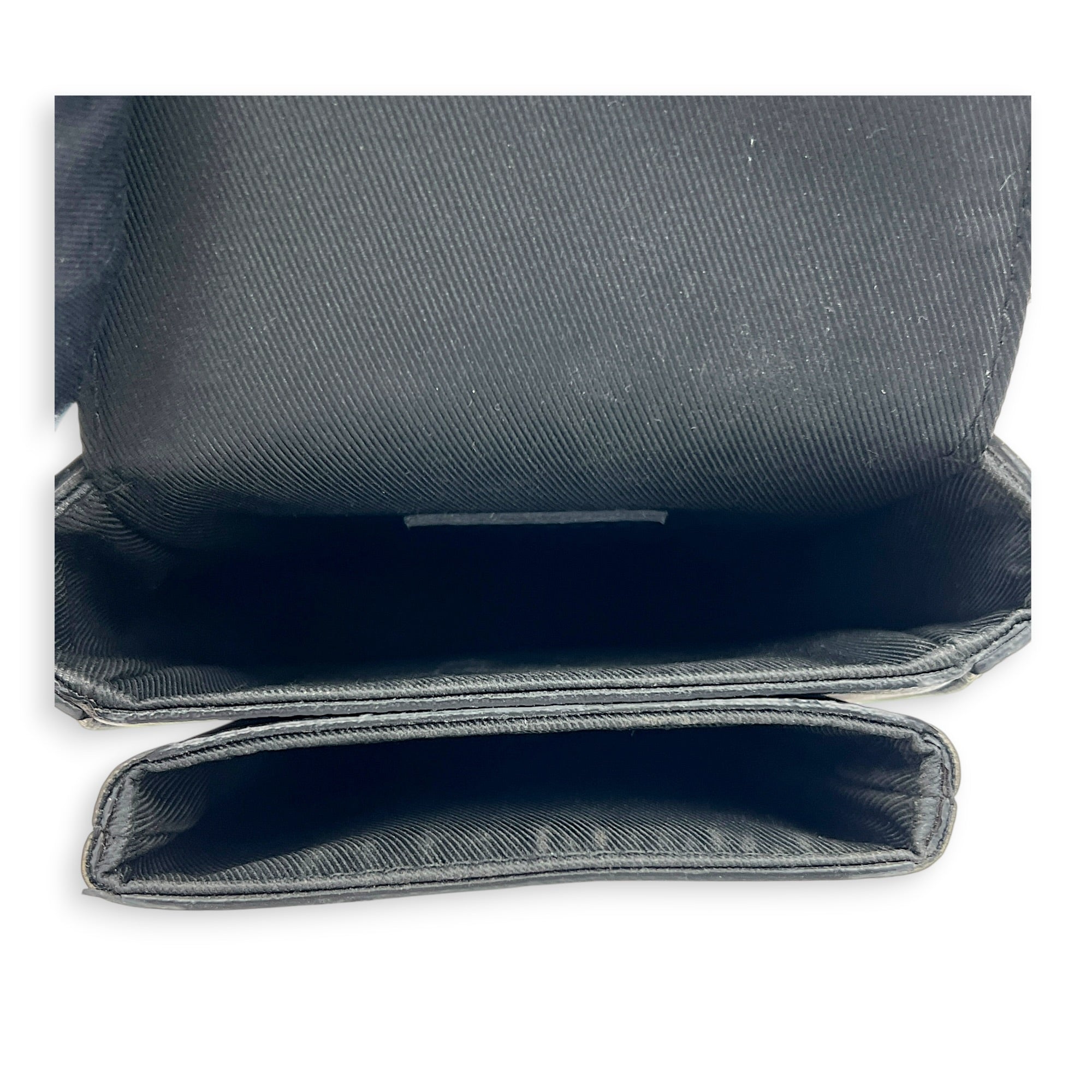 S-lock Vertical Wearable Wallet Others Brown in Coated Canvas, Black hardware