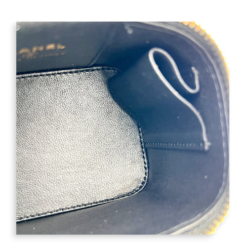 Vanity Case Top Handle Bag Mini Black in Lambskin, Gold hardware