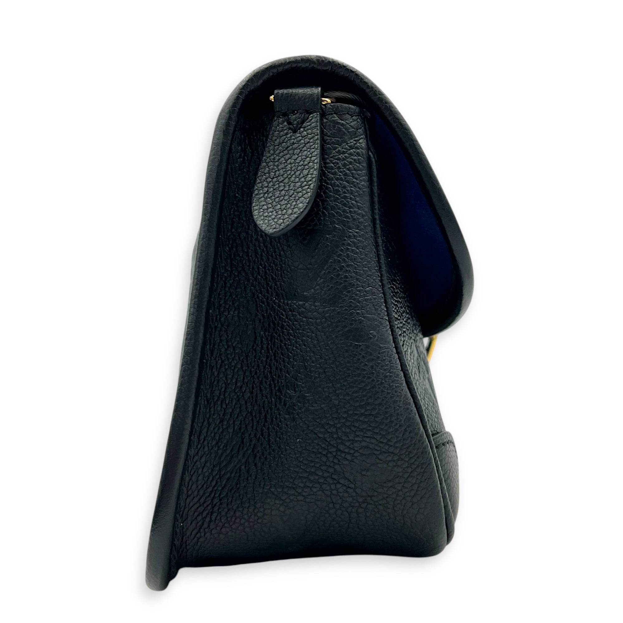 Diane Shoulder Bag Black in Empreinte Leather, Gold hardware