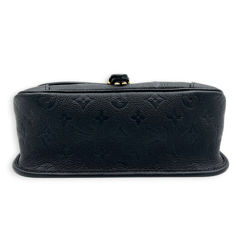 Diane Shoulder Bag Black in Empreinte Leather, Gold hardware