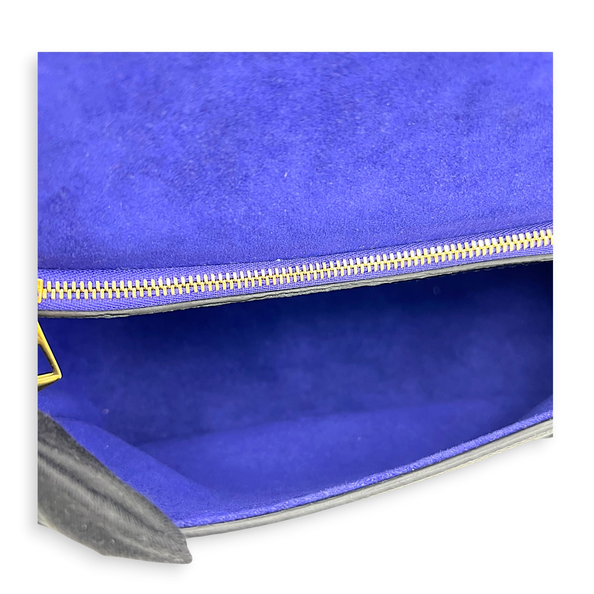 Diane Shoulder Bag Black in Empreinte Leather, Gold hardware