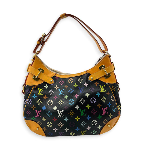 Greta Shoulder Bag x Murakami in Monogram Coated Canvas, Gold hardware