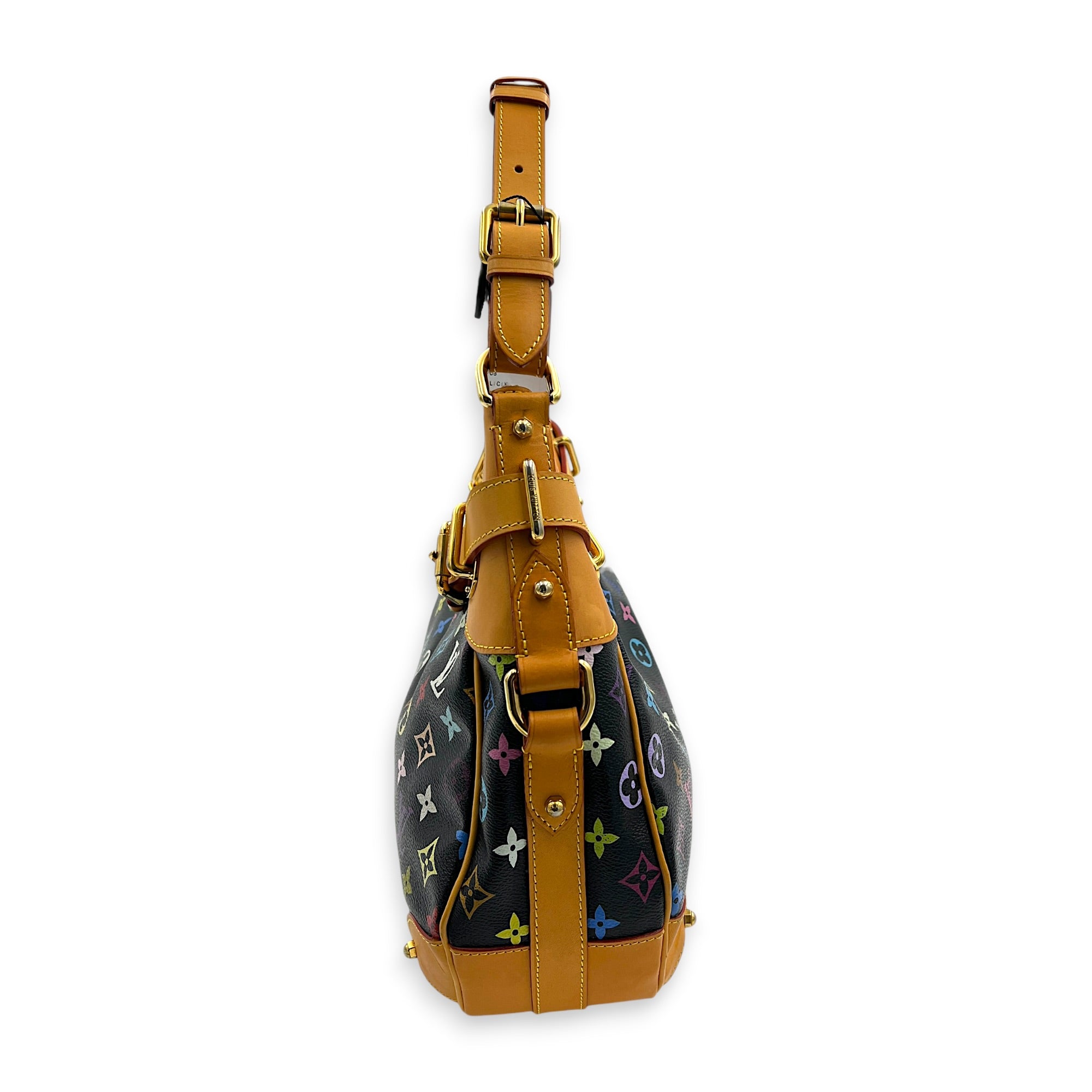 Greta Shoulder Bag x Murakami in Monogram Coated Canvas, Gold hardware