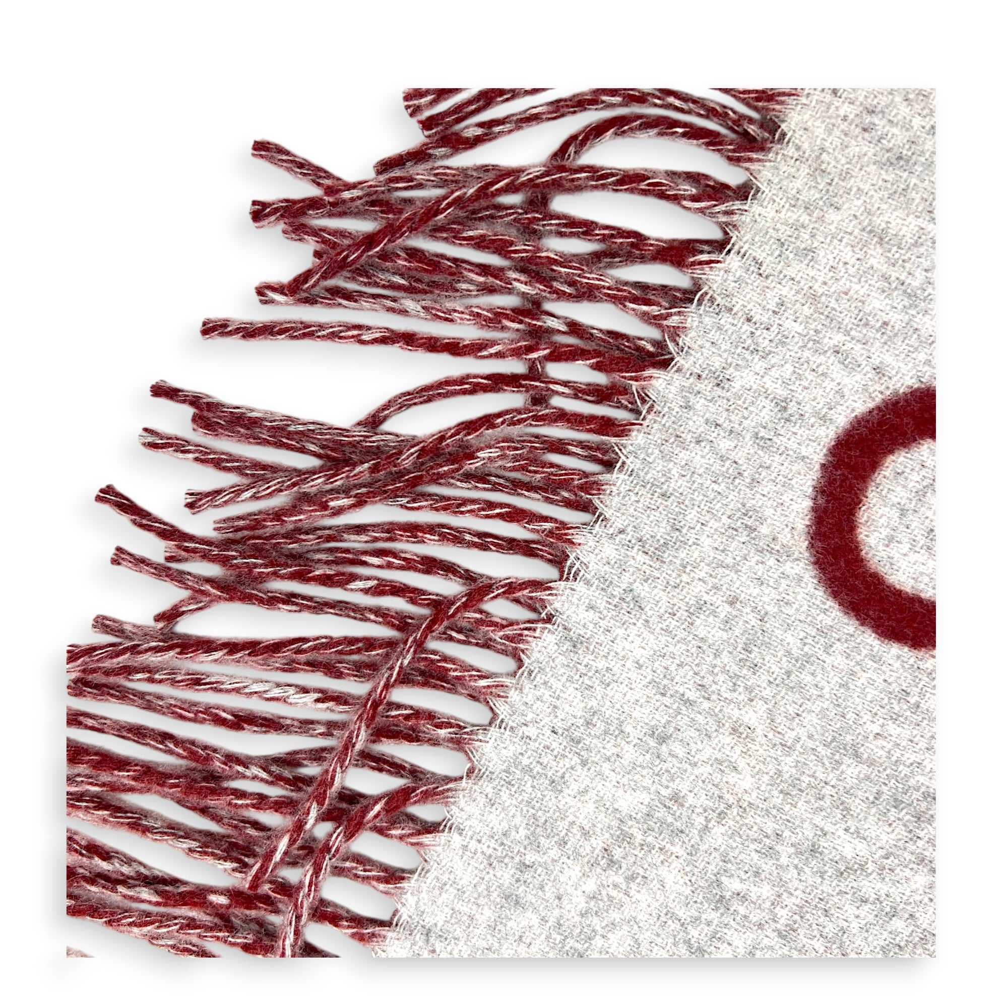 Casaque Mors Gris Clair Chine/Rouge H in Cashmere