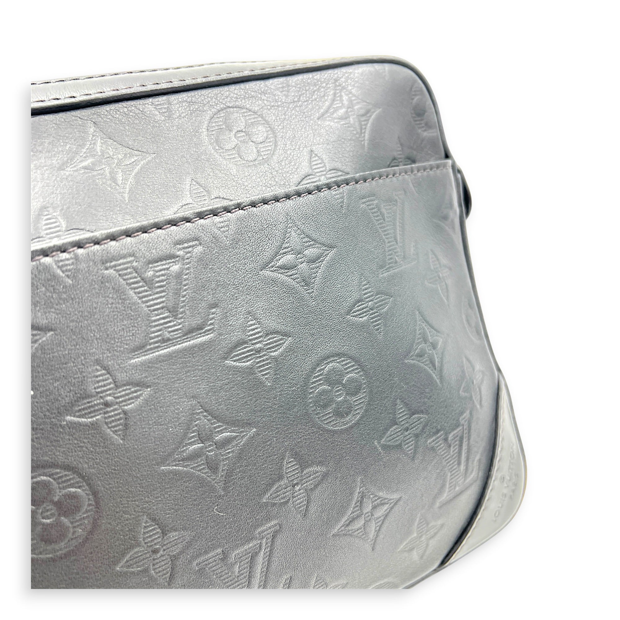 Monogram Shadow Duo Black Messenger in Calfskin, Ruthenium hardware