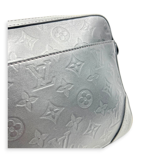 Monogram Shadow Duo Black Messenger in Calfskin, Ruthenium hardware