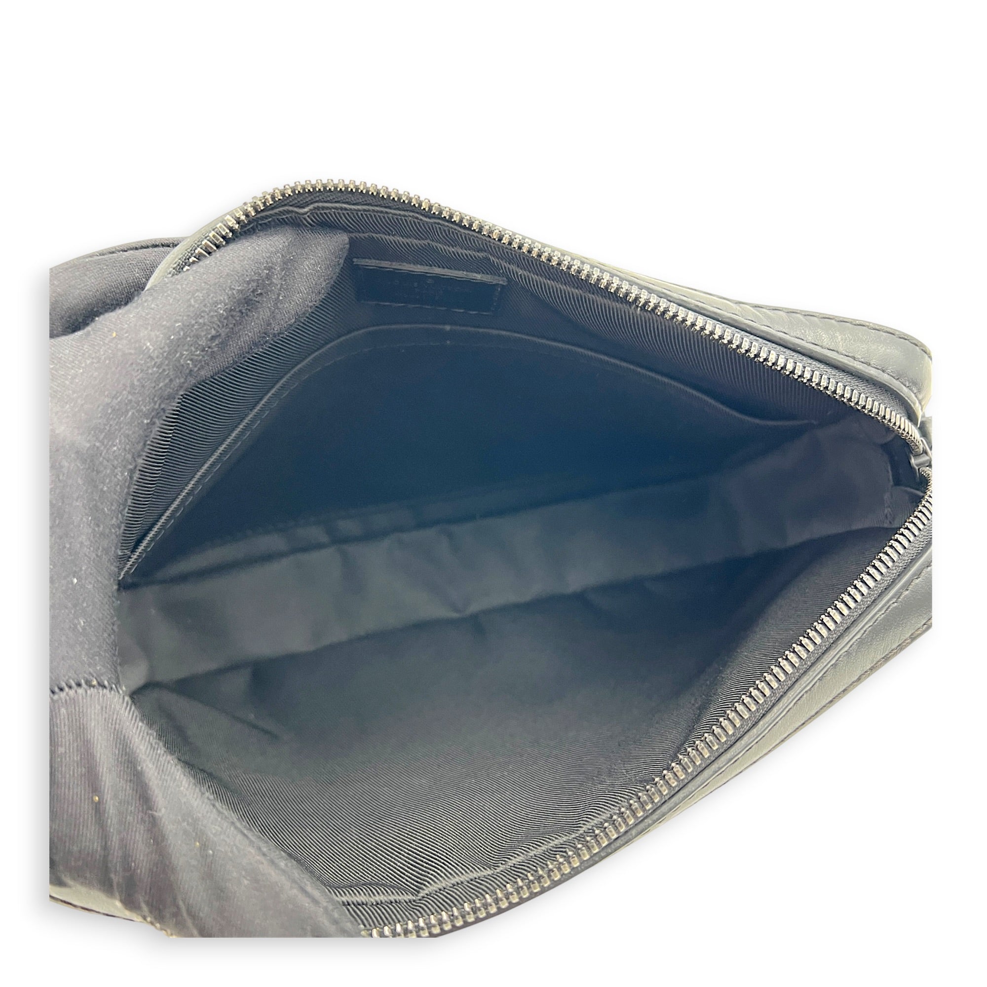 Monogram Shadow Duo Black Messenger in Calfskin, Ruthenium hardware