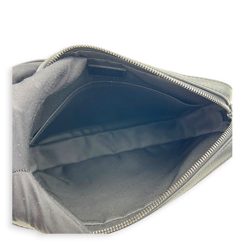 Monogram Shadow Duo Black Messenger in Calfskin, Ruthenium hardware