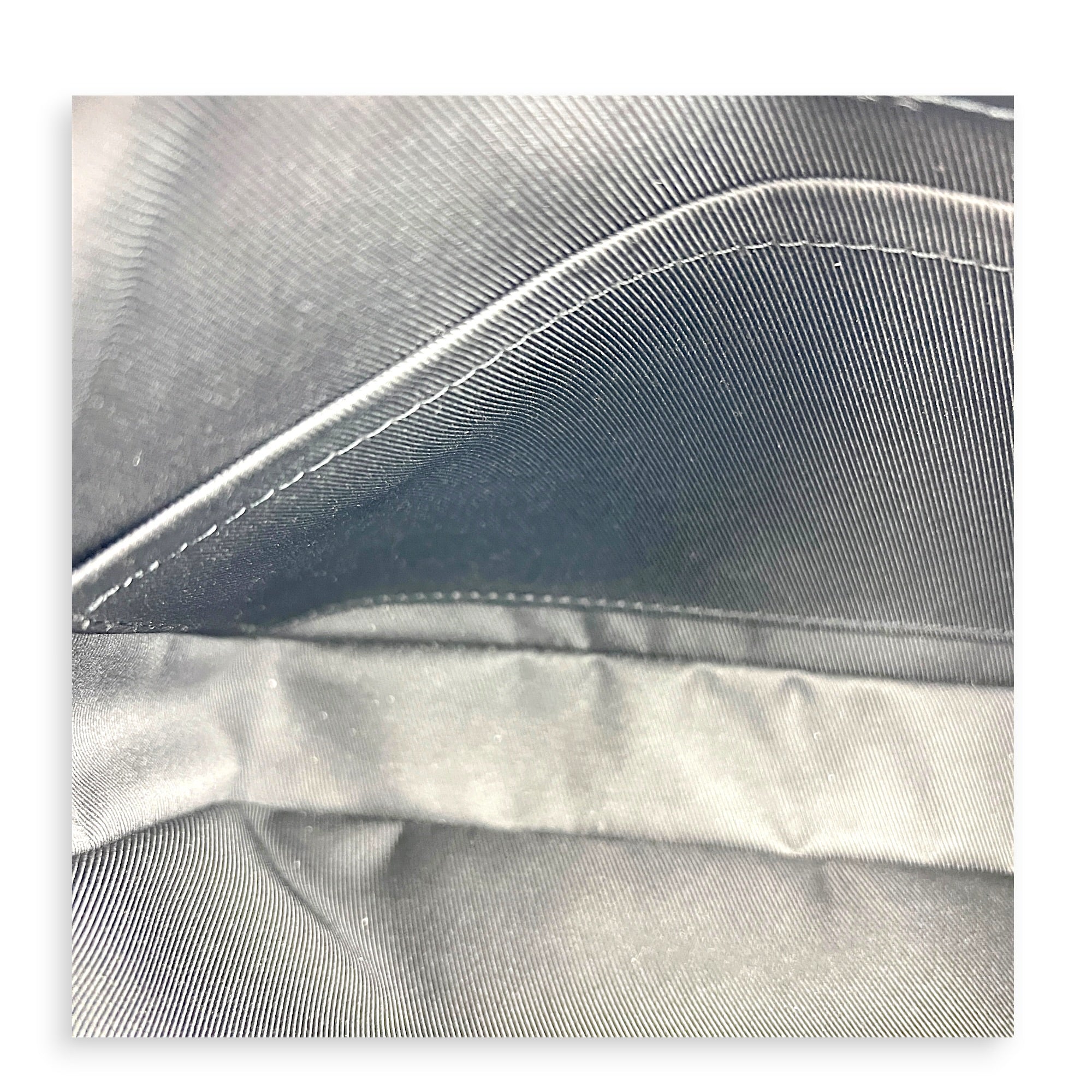 Monogram Shadow Duo Black Messenger in Calfskin, Ruthenium hardware