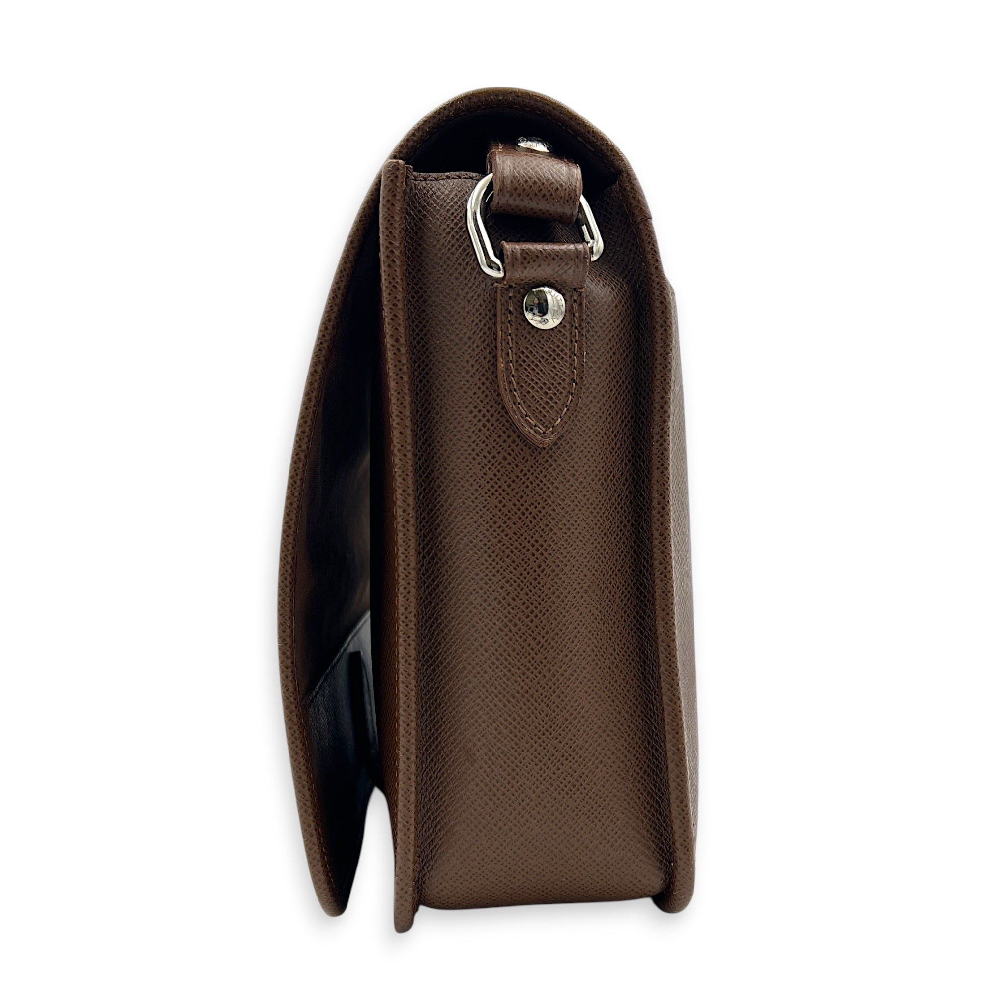 Andrei Taiga Shoulder Bag in Calfskin, Silver hardware