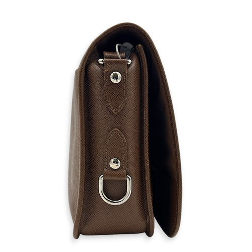 Andrei Taiga Shoulder Bag in Calfskin, Silver hardware
