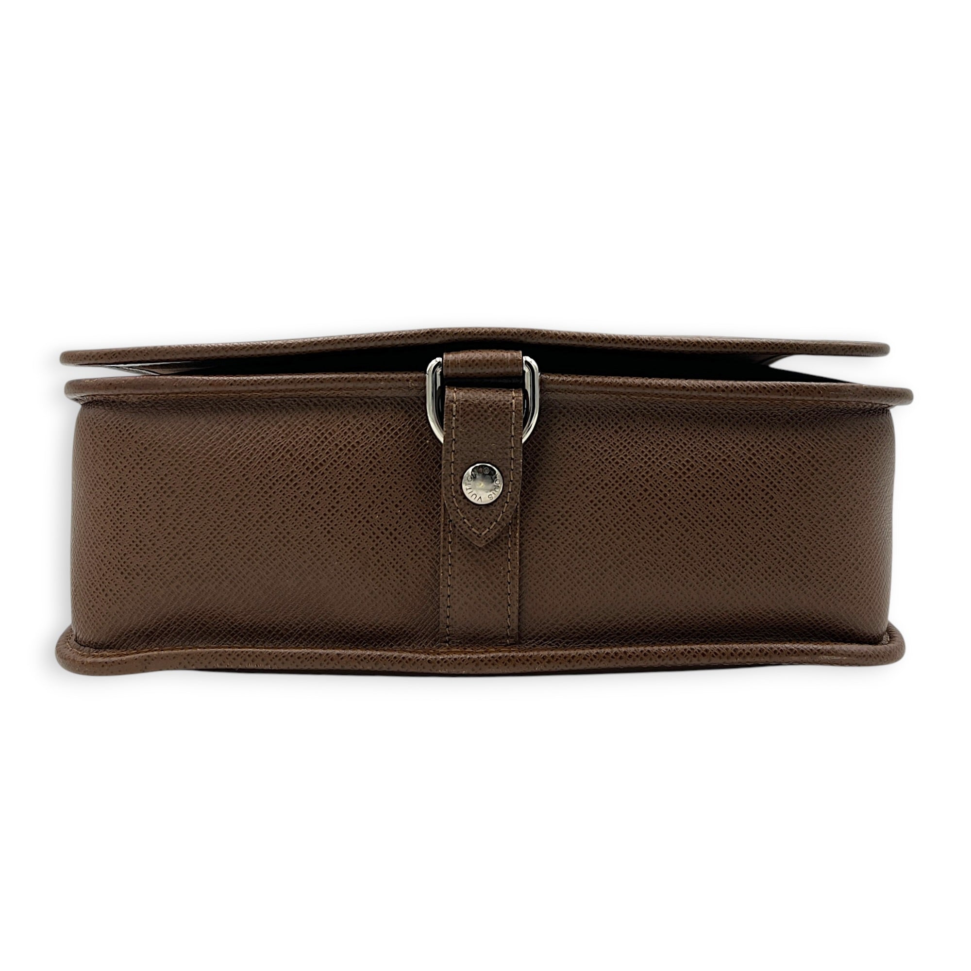 Andrei Taiga Shoulder Bag in Calfskin, Silver hardware