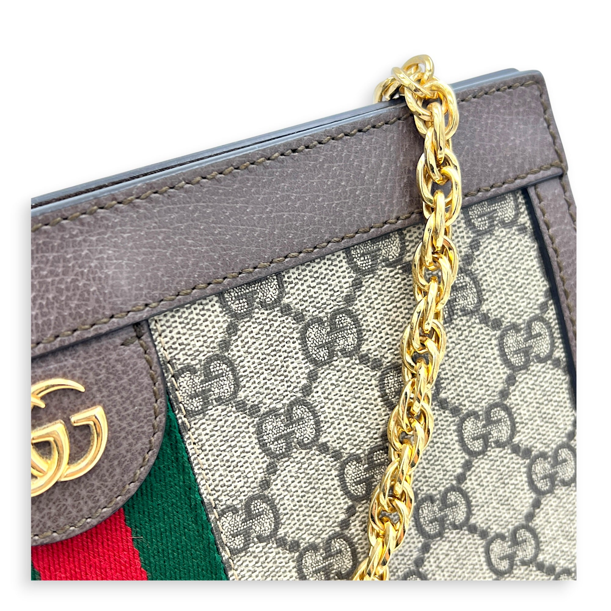 GG Ophidia Crossbody Bag in Coated Canvas, Gold hardware