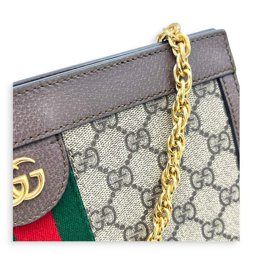GG Ophidia Crossbody Bag in Coated Canvas, Gold hardware