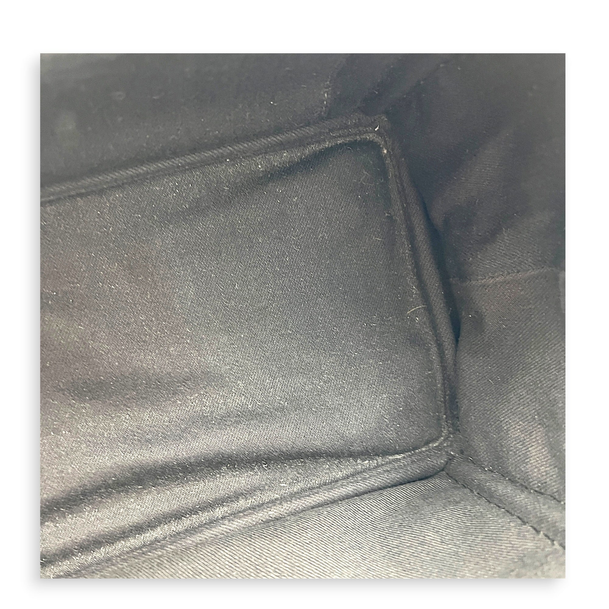 Canapa Top Handle Bag Black in Canvas, Silver hardware