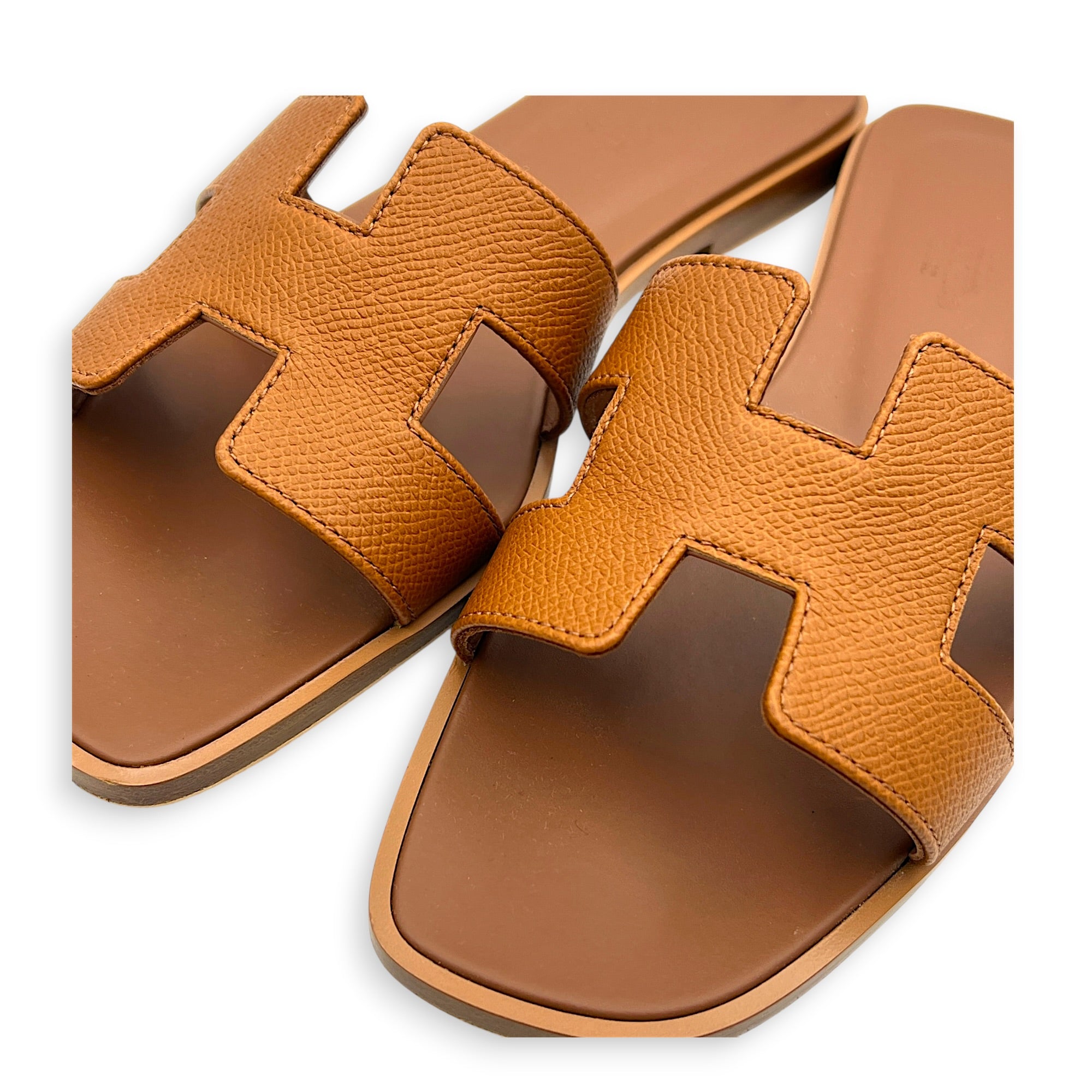Oran 37 Gold Sandals in Epsom