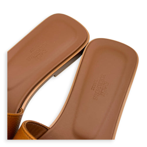 Oran 37 Gold Sandals in Epsom