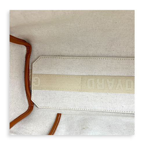 Roulette Shoulder Bag Brown in Coated Canvas, Silver hardware