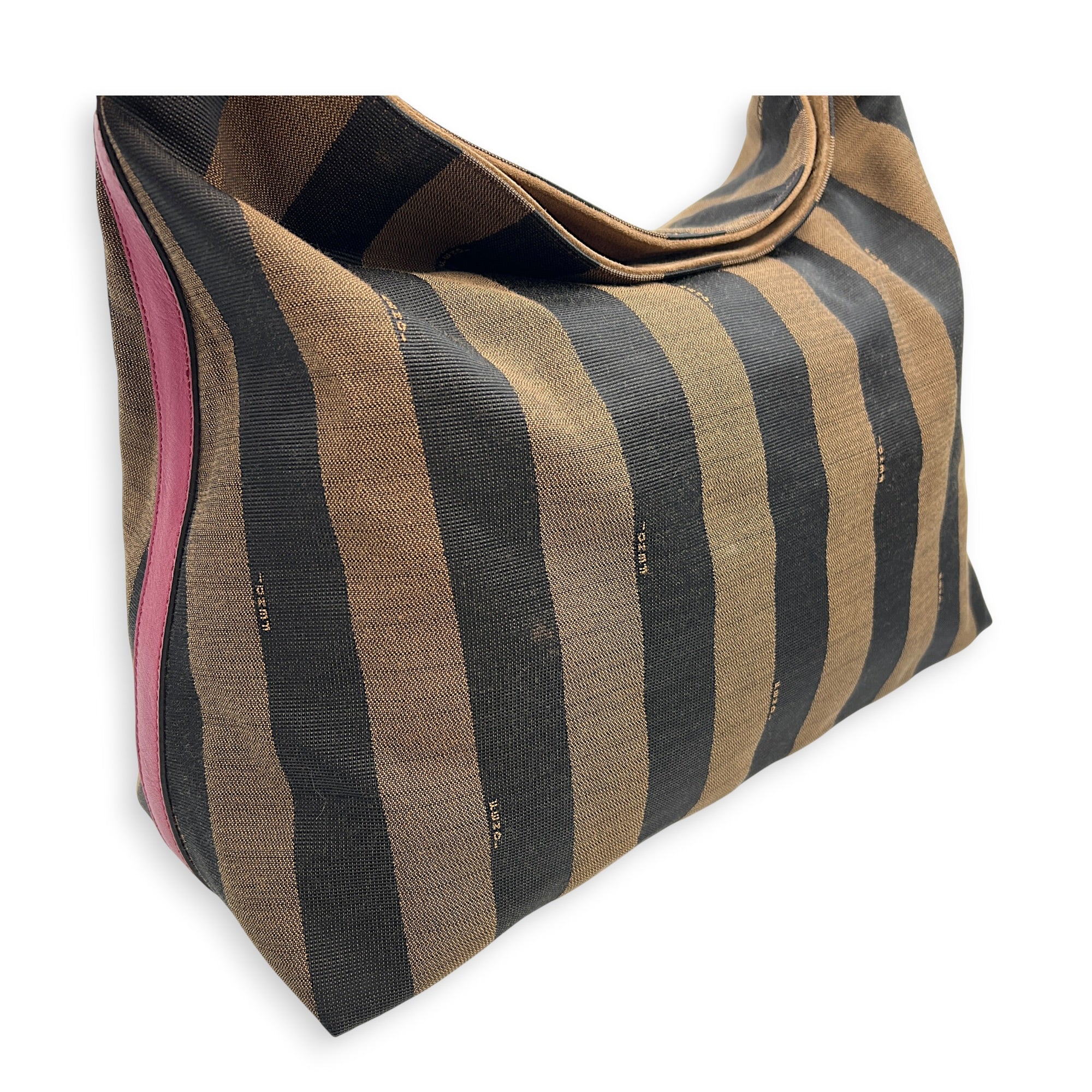 Vintage Logo Shoulder Bag Brown in Canvas, Gold hardware