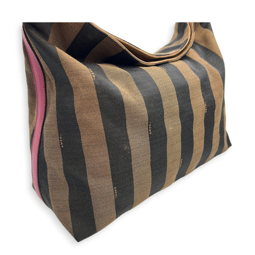 Vintage Logo Shoulder Bag Brown in Canvas, Gold hardware
