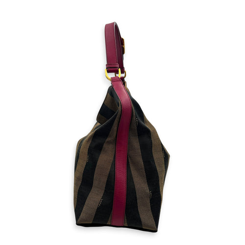 Vintage Logo Shoulder Bag Brown in Canvas, Gold hardware