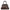 Trevi PM Brown Shoulder Bag in Coated Canvas, Gold hardware
