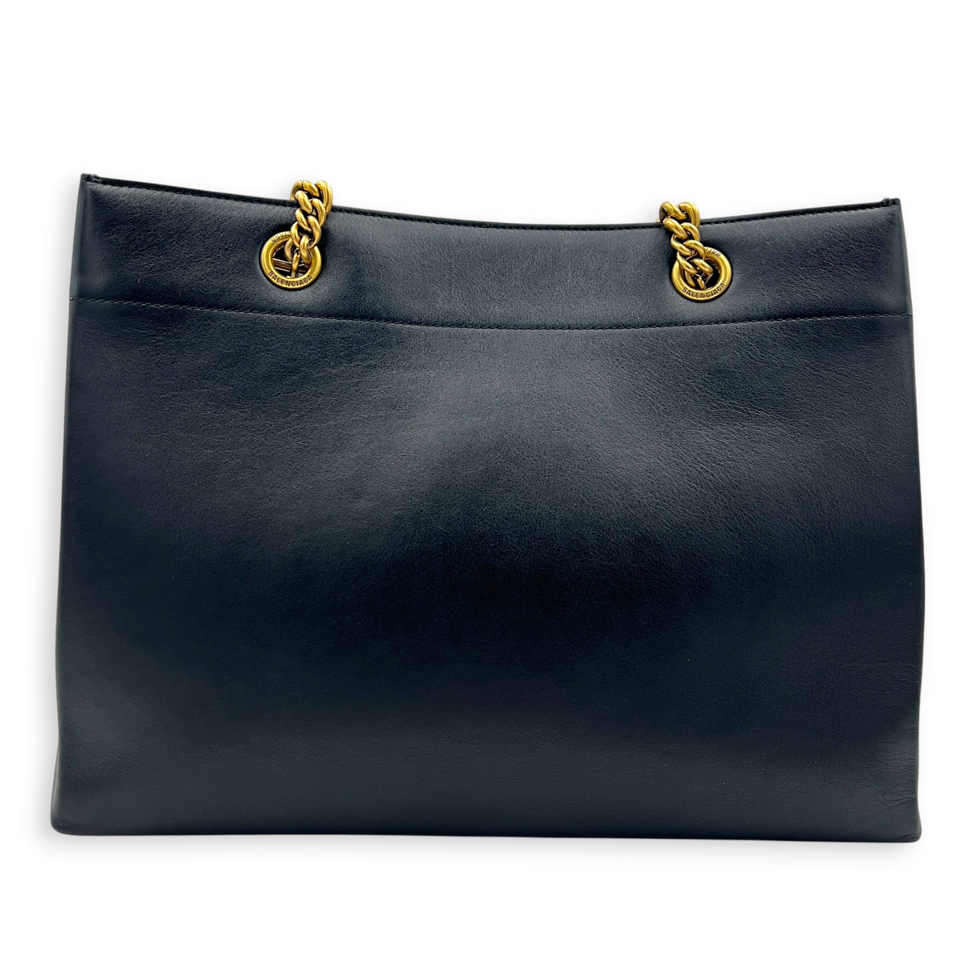 Duty Free Black Shoulder Bag in Calfskin, Gold hardware