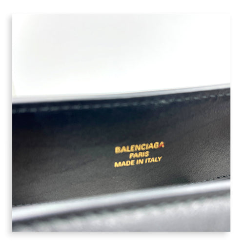 Duty Free Black Shoulder Bag in Calfskin, Gold hardware