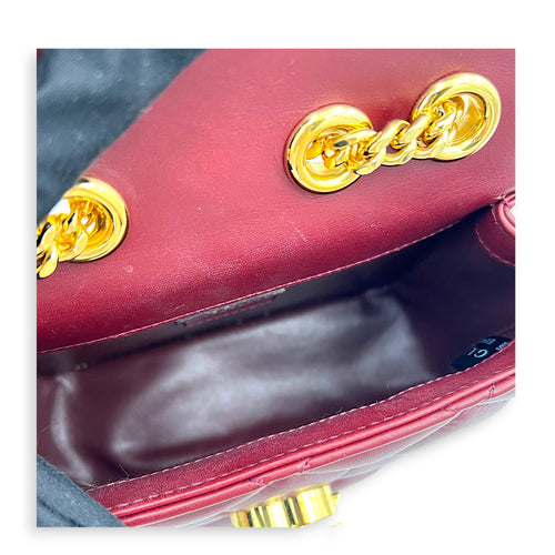 Interlocking G Deco Shoulder Bag in Lambskin, Gold hardware