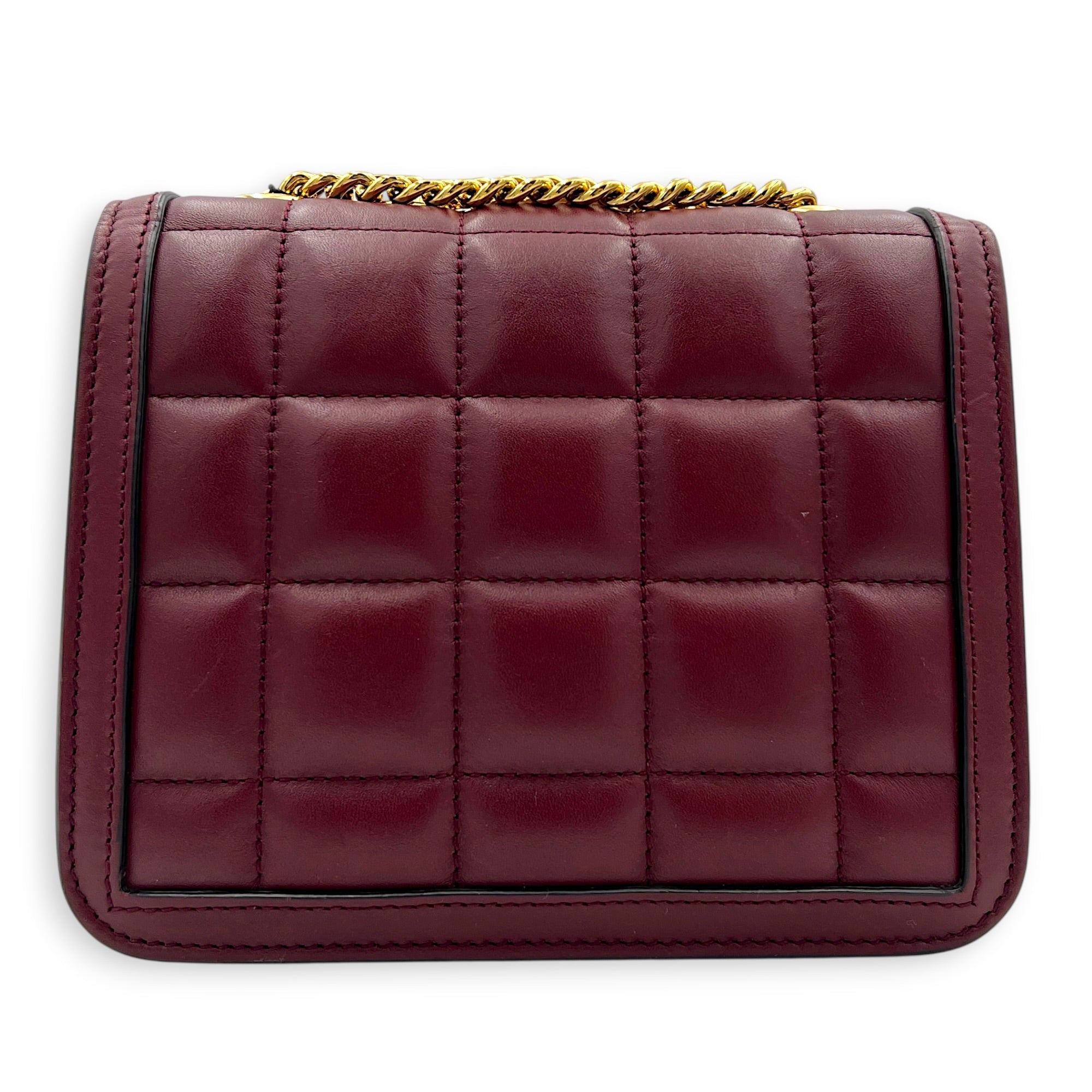 Interlocking G Deco Shoulder Bag in Lambskin, Gold hardware