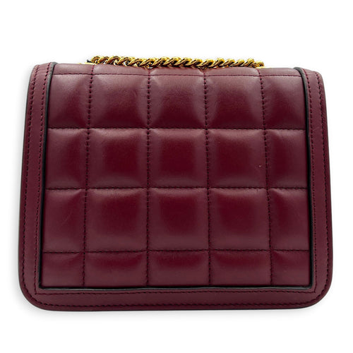Interlocking G Deco Shoulder Bag in Lambskin, Gold hardware