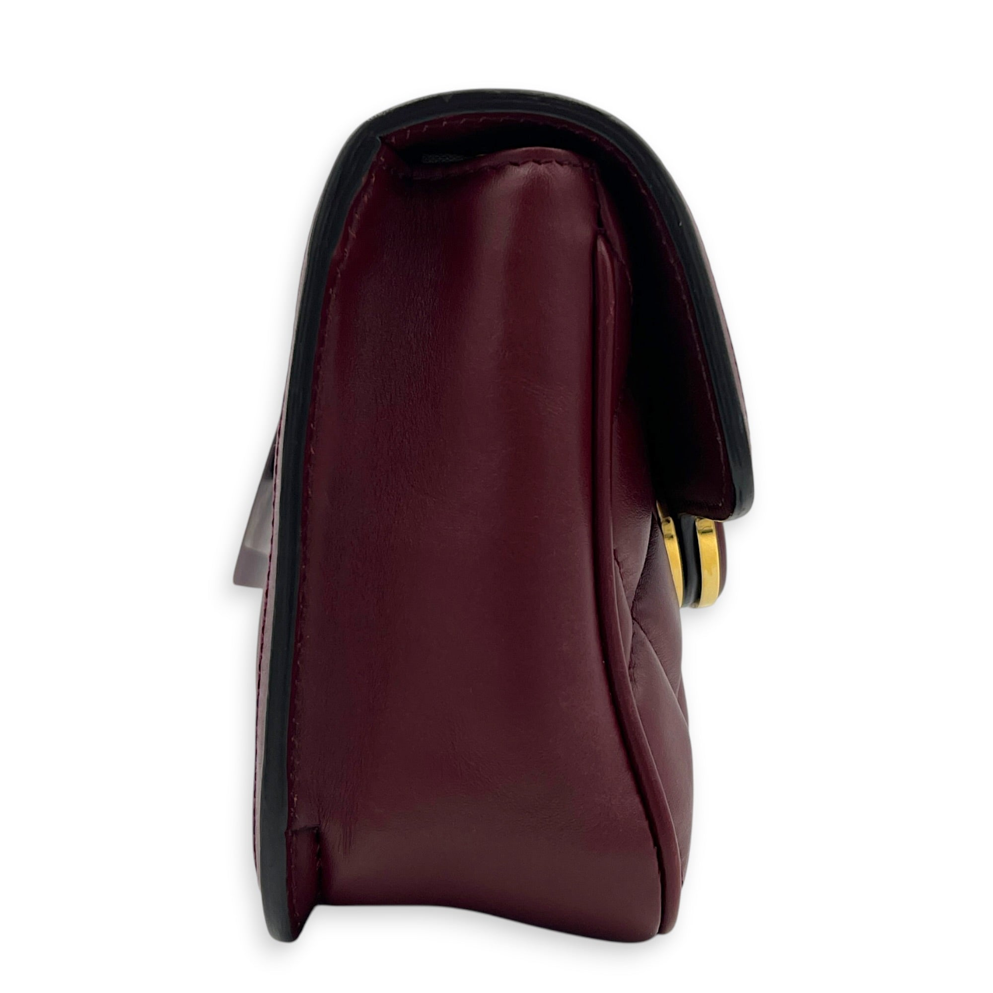 Interlocking G Deco Shoulder Bag in Lambskin, Gold hardware