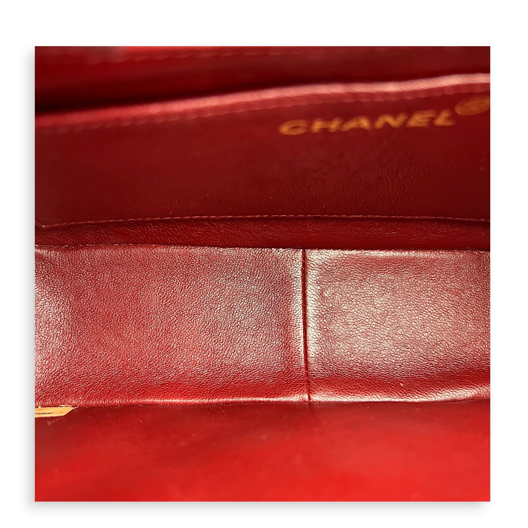 Vintage CC Crossbody Bag Dark Blue (retouched) in Lambskin, Gold hardware