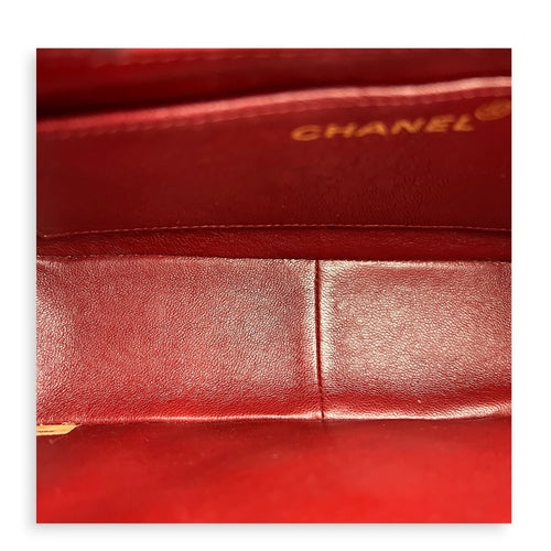 Vintage CC Crossbody Bag Dark Blue (retouched) in Lambskin, Gold hardware