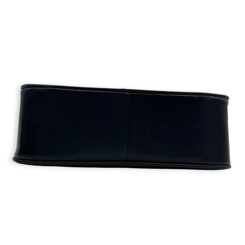 Vintage CC Crossbody Bag Dark Blue (retouched) in Lambskin, Gold hardware