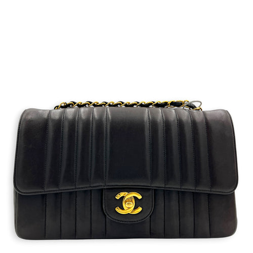 Vintage CC Medium Mademoiselle Shoulder Bag in Lambskin, Gold hardware