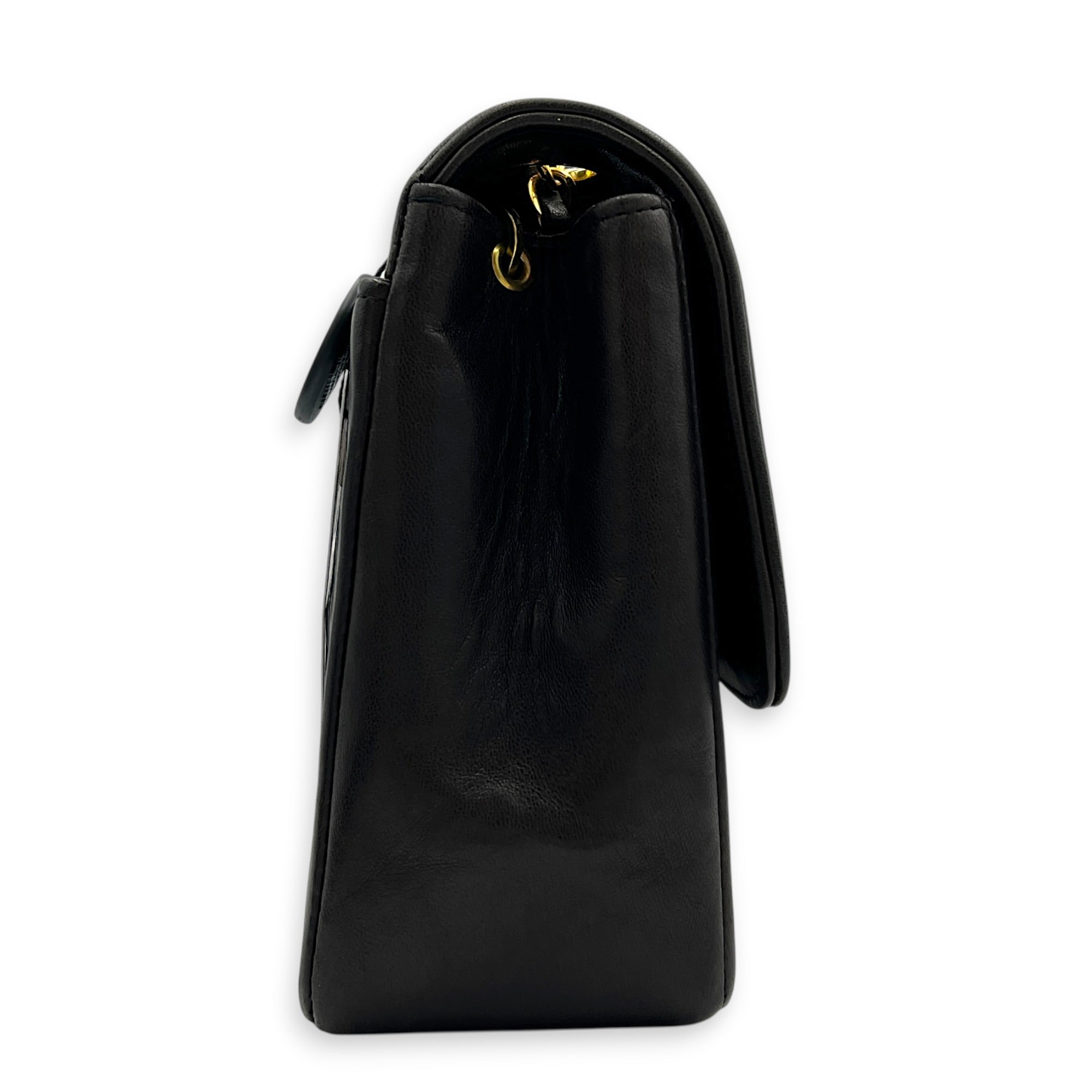Vintage CC Medium Mademoiselle Shoulder Bag in Lambskin, Gold hardware