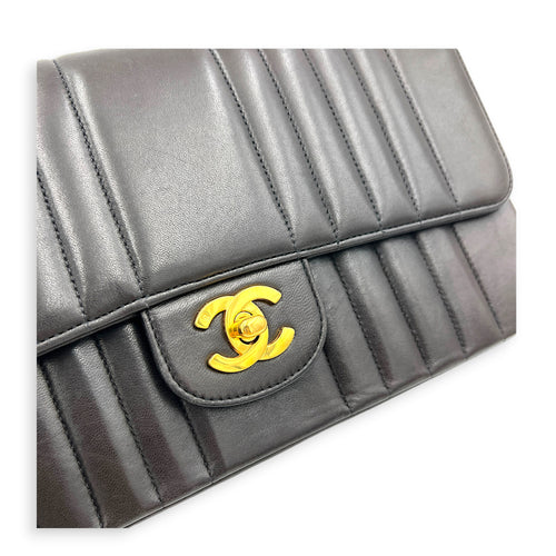 Vintage CC Medium Mademoiselle Shoulder Bag in Lambskin, Gold hardware