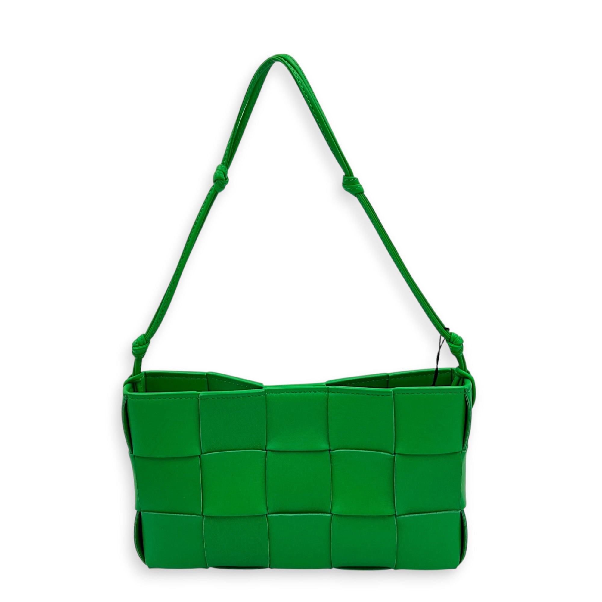 Cassette Shoulder Bag Green in Calfskin